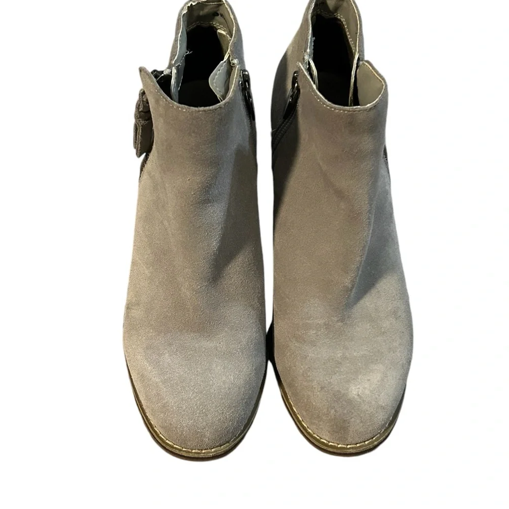 Blondo Liam Waterproof Grey Suede Bootie Boots Size 7 Women’s